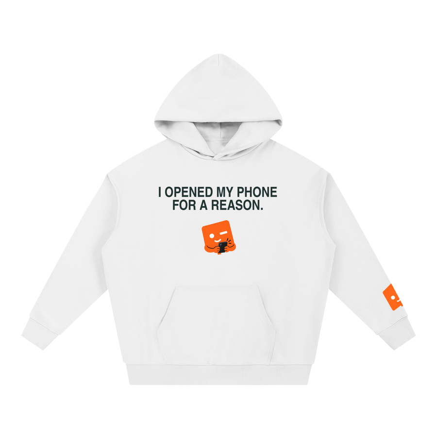 Opened My Phone for a Reason Heavyweight Hoodie – Light Colours