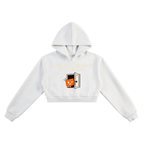 The Purpose Has Left Cropped Hoodie