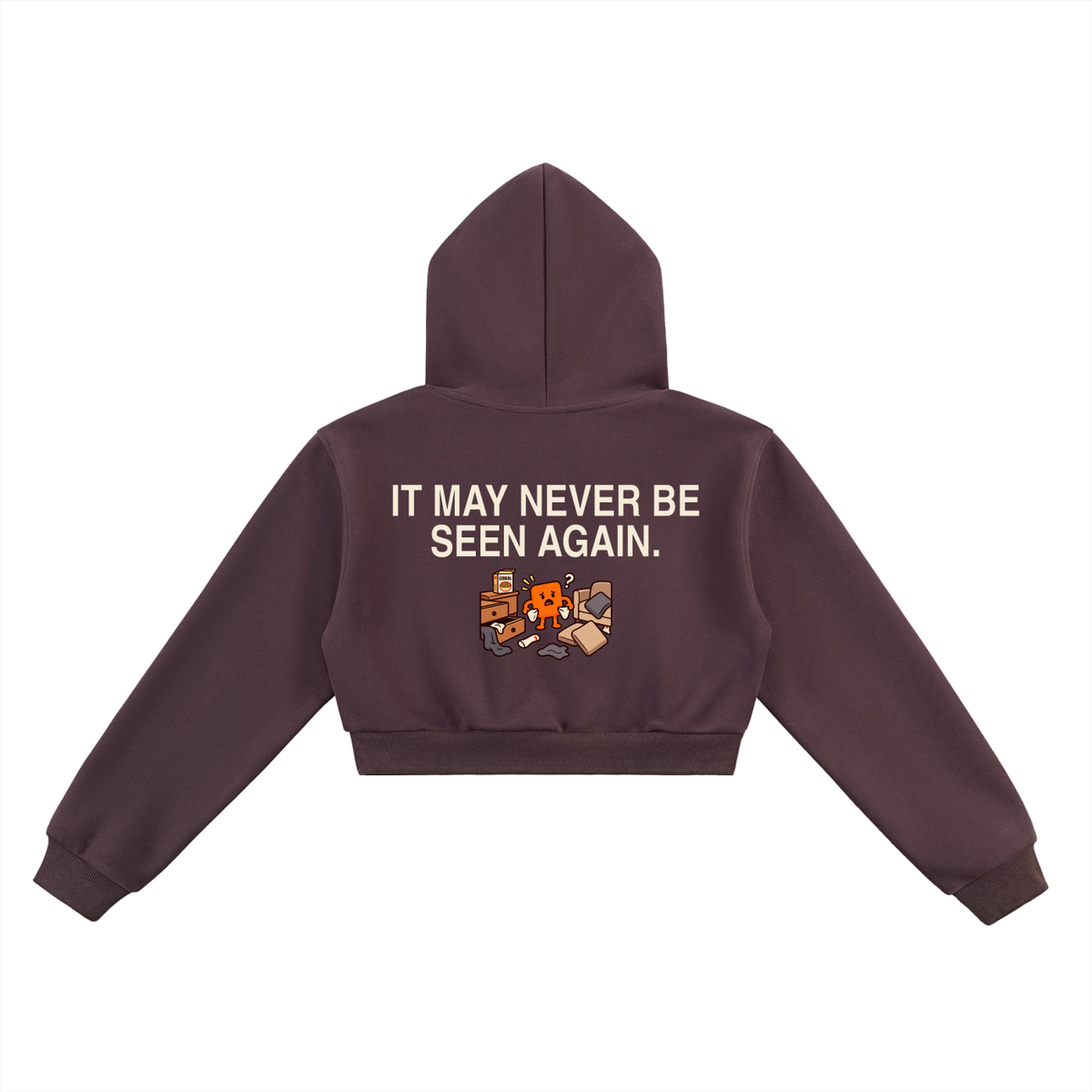 Put It Somewhere Safe Cropped Hoodie