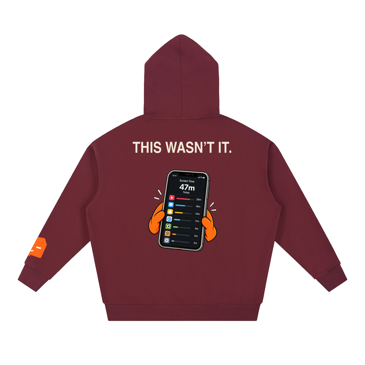 Opened My Phone for a Reason Heavyweight Hoodie – Dark Colours