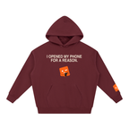 Opened My Phone for a Reason Heavyweight Hoodie – Dark Colours
