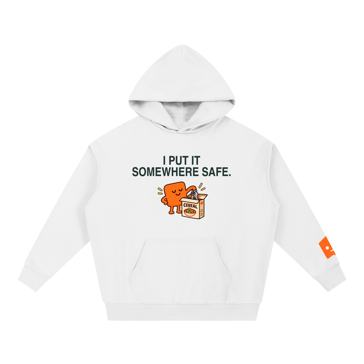 Put It Somewhere Safe Heavyweight Hoodie – Light Colours