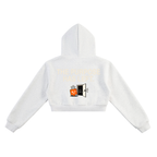 The Purpose Has Left Cropped Hoodie
